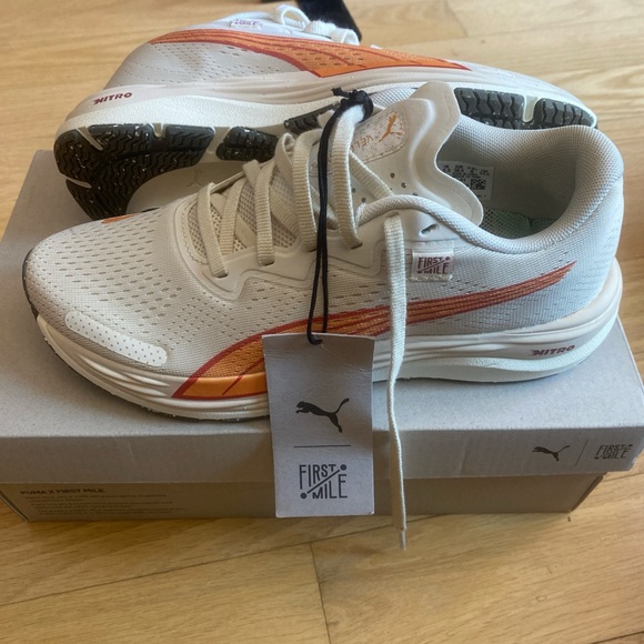 PUMA First Mile x Velocity 2 Warm White Bright Melon W 8 - Picture 1 of 4